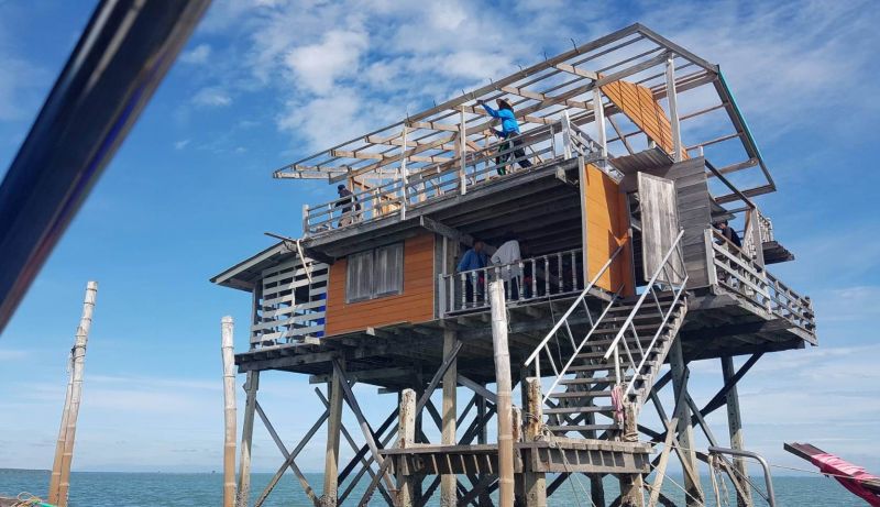 รื้อแล้วขนำหอยแครงอ่าวบ้านดอน