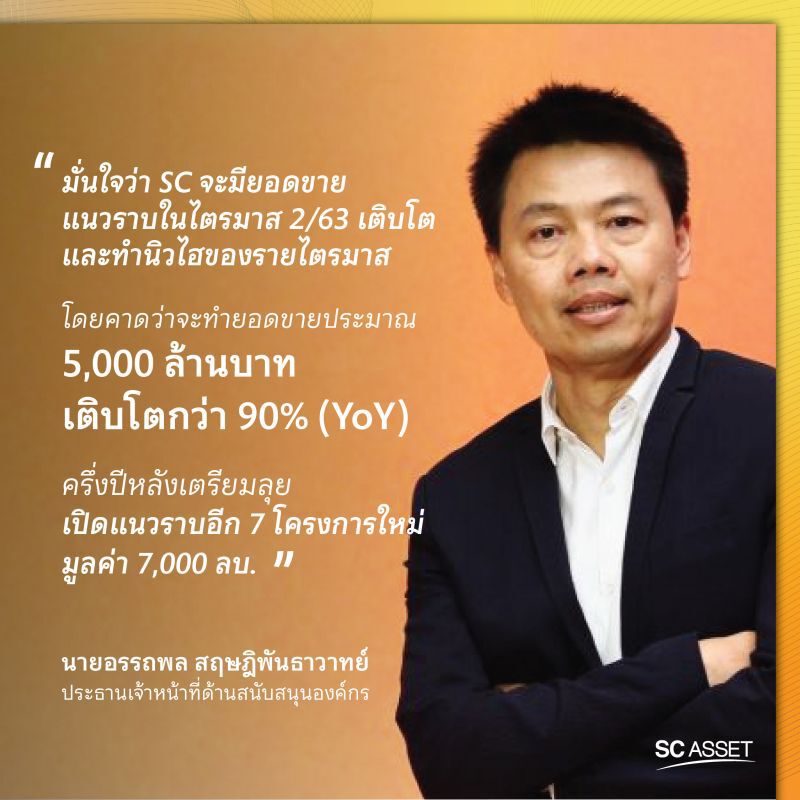 SC ลุ้นยอดขายบ้านไตรมาส 2 พุ่ง ทำนิวไฮ 5 พันล้าน