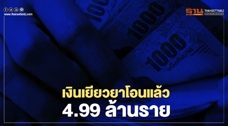 โอนแล้วนะ! “เยียวยาเกษตรกร” ธ.ก.ส.โอนเงินงวดที่ 2 จำนวน 4.99 ล้านราย โอนแล้วนะ! “เยียวยาเกษตรกร” ธ.ก.ส.โอนเงินงวดที่ 2 จำนวน 4.99 ล้านราย