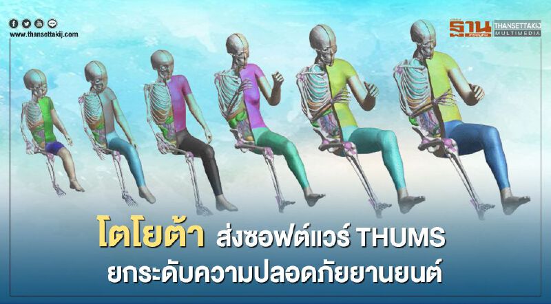 โตโยต้า ส่งซอฟต์แวร์ THUMS ยกระดับความปลอดภัยยานยนต์ โตโยต้า ส่งซอฟต์แวร์ THUMS ยกระดับความปลอดภัยยานยนต์
