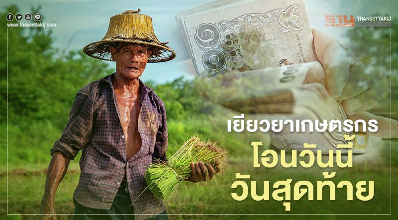 "www.เยียวยาเกษตรกร.com" วันสุดท้าย ธ.ก.ส.โอนเงินงวด2 เช็กด่วน! 