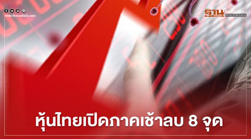 หุ้นไทยเปิดภาคเช้าลบ 8 จุด หุ้นไทยเปิดภาคเช้าลบ 8 จุด