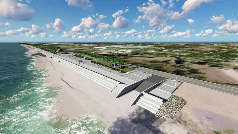 กรมโยธาธิการและผังเมืองเร่งปรับภูมิทัศน์ชายหาดม่วงงาม
