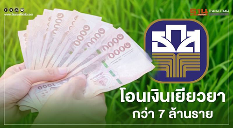 เช็กสิทธิ์ www.เยียวยาเกษตรกร.com ธ.ก.ส.รวม 7 ล้านราย เช็กสิทธิ์ www.เยียวยาเกษตรกร.com ธ.ก.ส.รวม 7 ล้านราย