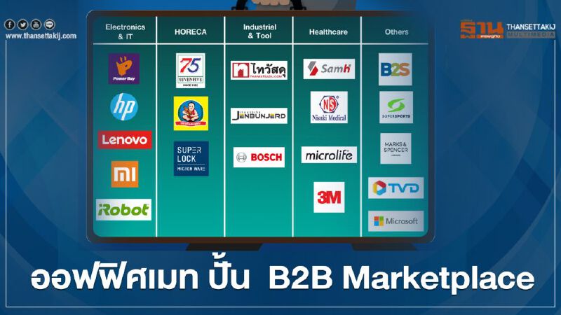 ออฟฟิศเมท ปั้น  B2B Marketplace 