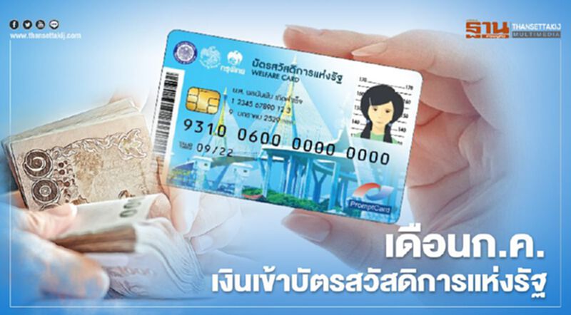 อย่าลืมพรุ่งนี้รัฐโอนเงินเข้า"บัตรสวัสดิการแห่งรัฐ" อย่าลืมพรุ่งนี้รัฐโอนเงินเข้า"บัตรสวัสดิการแห่งรัฐ"