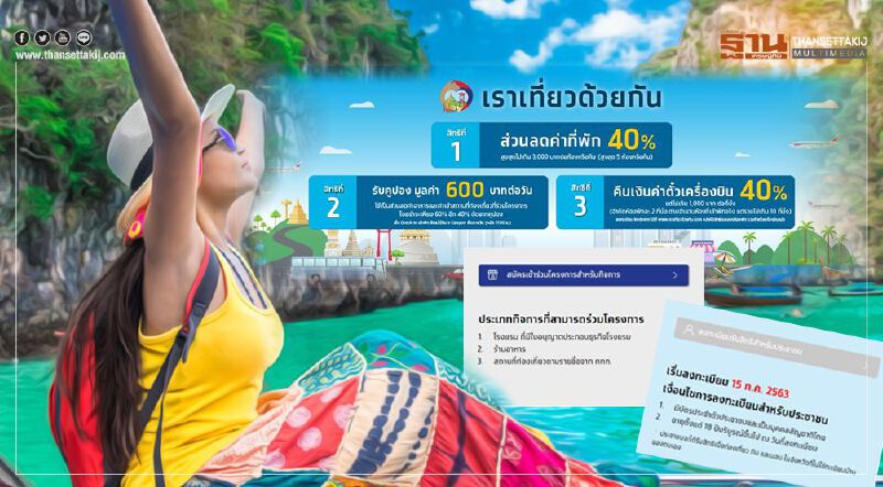 www.เราเที่ยวด้วยกัน.com เช็กด่วนเปิด 8 ข้อควรรู้ ลงทะเบียน "เที่ยวปันสุข" 