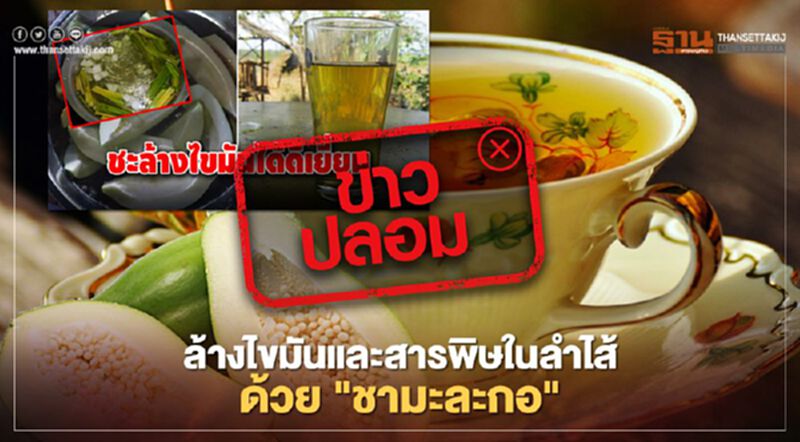 ข่าวปลอม! ล้างไขมันและสารพิษในลำไส้ด้วย "ชามะละกอ" ข่าวปลอม! ล้างไขมันและสารพิษในลำไส้ด้วย "ชามะละกอ"