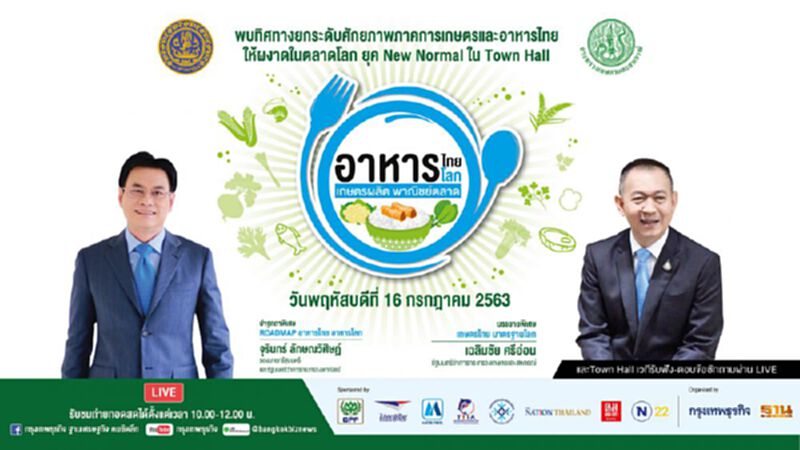 เชิญชมถ่ายทอดสด “อาหารไทย อาหารโลก” เกษตรผลิต พาณิชย์ตลาด เชิญชมถ่ายทอดสด “อาหารไทย อาหารโลก” เกษตรผลิต พาณิชย์ตลาด
