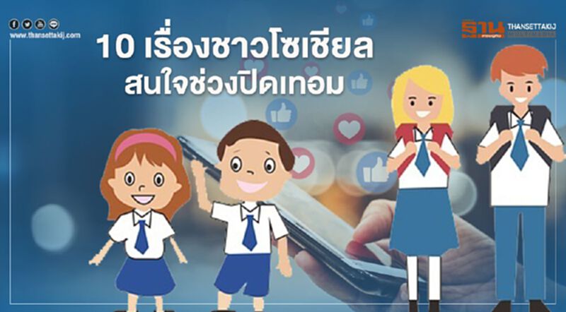 10เรื่องชาวโซเชียลสนใจช่วงปิดเทอม 10เรื่องชาวโซเชียลสนใจช่วงปิดเทอม