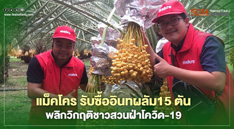 แม็คโคร รับซื้ออินทผลัมกว่า 15 ตัน พลิกวิกฤติชาวสวนฝ่าโควิด-19 แม็คโคร รับซื้ออินทผลัมกว่า 15 ตัน พลิกวิกฤติชาวสวนฝ่าโควิด-19
