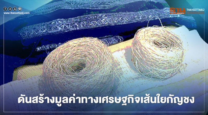 “ก.อุตสาหกรรม” ปั้นเส้นใย “กัญชง” สร้างมูลค่าเศรษฐกิจ “ก.อุตสาหกรรม” ปั้นเส้นใย “กัญชง” สร้างมูลค่าเศรษฐกิจ