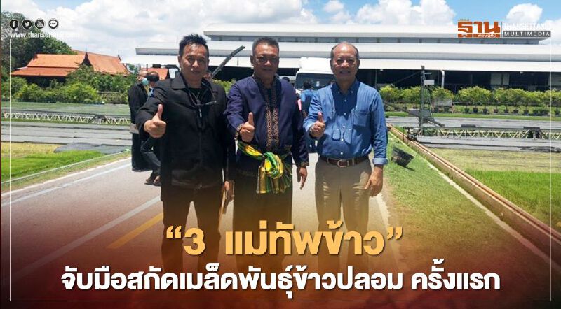 “3  แม่ทัพข้าว” จับมือสกัดเมล็ดพันธุ์ข้าวปลอม ครั้งแรก