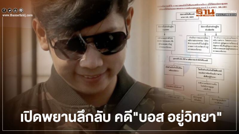 ลึกลับ คดี “บอส อยู่วิทยา” เผย2พยาน โผล่ให้การหลังเกิดเหตุแล้ว 8 ปี 
