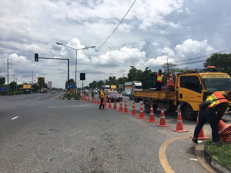 ปิด3จุดแยกสัญญาณไฟนครสวรรค์รับปริมาณรถแน่นเข้า กทม.