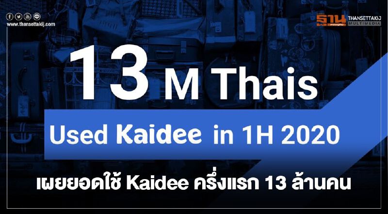 เผยยอดใช้ Kaidee ครึ่งแรก 13 ล้านคน เผยยอดใช้ Kaidee ครึ่งแรก 13 ล้านคน