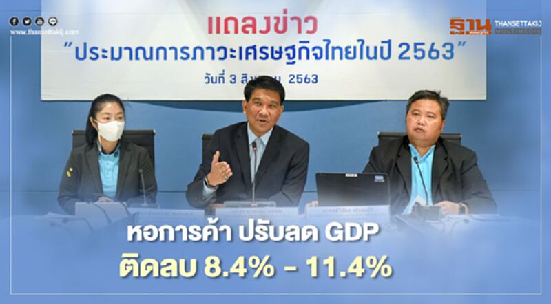 หอการค้า ปรับลด GDP ติดลบ 8.4% -11.4% หอการค้า ปรับลด GDP ติดลบ 8.4% -11.4%