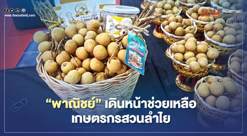 พาณิชย์เดินหน้าช่วยเหลือ เกษตรกรสวนลำไย พาณิชย์เดินหน้าช่วยเหลือ เกษตรกรสวนลำไย