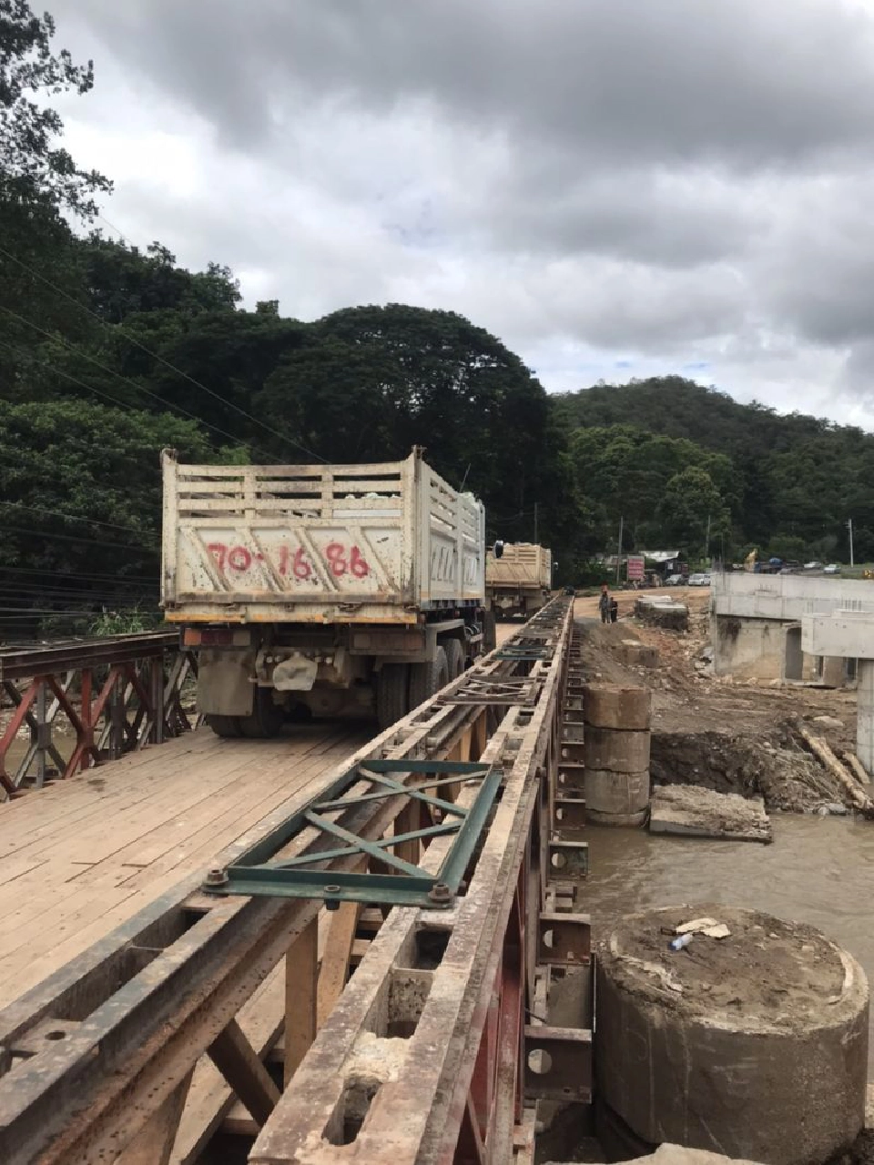 เปิดใช้แล้ว ! ถนนเชียงใหม่-เชียงราย จุดทางเบี่ยงสะพานขาด