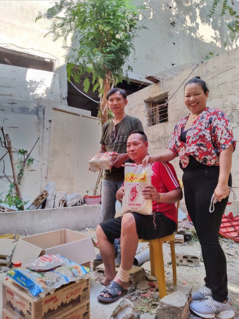 ความช่วยเหลือ"ถึงมือ"แรงงานไทยในเบรุต