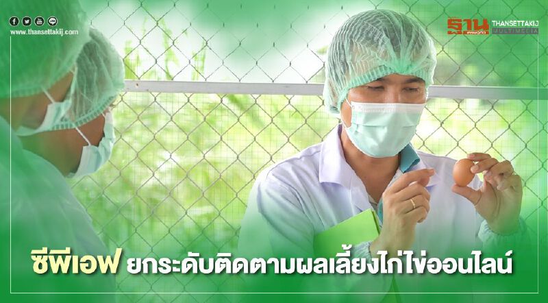ซีพีเอฟ ยกระดับติดตามผลเลี้ยงไก่ไข่ออนไลน์