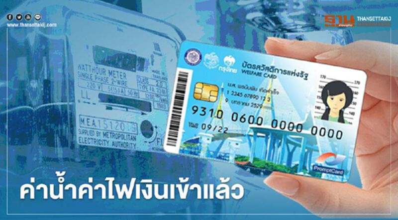 บัตรสวัสดิการแห่งรัฐเงินค่าน้ำ-ไฟ กรมบัญชีกลางโอนเงินเข้าแล้ววันนี้ บัตรสวัสดิการแห่งรัฐเงินค่าน้ำ-ไฟ กรมบัญชีกลางโอนเงินเข้าแล้ววันนี้
