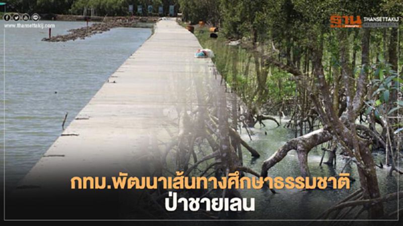 "กทม." พัฒนา ป่าชายเลน ชายทะเล บางขุนเทียน "กทม." พัฒนา ป่าชายเลน ชายทะเล บางขุนเทียน