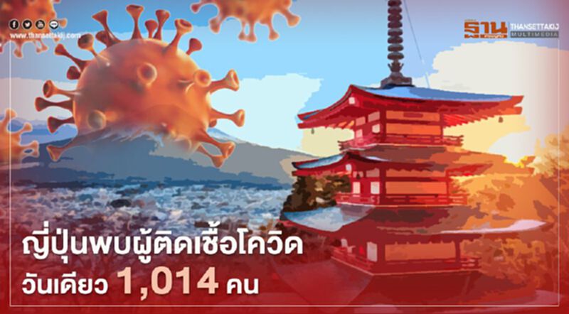 ญี่ปุ่นพบผู้ติดเชื้อโควิดวันเดียว 1,014 คน ญี่ปุ่นพบผู้ติดเชื้อโควิดวันเดียว 1,014 คน