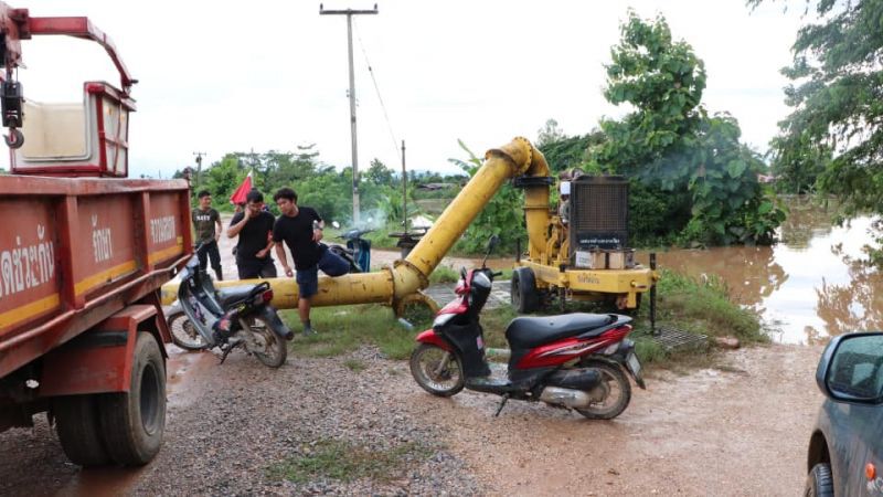 "น่าน"เร่งติดตั้งเครื่องสูบน้ำขนาดใหญ่