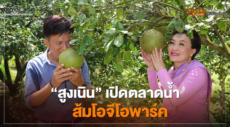 "สูงเนิน"เปิดตลาดน้ำส้มโอจีโอพาร์ค "สูงเนิน"เปิดตลาดน้ำส้มโอจีโอพาร์ค