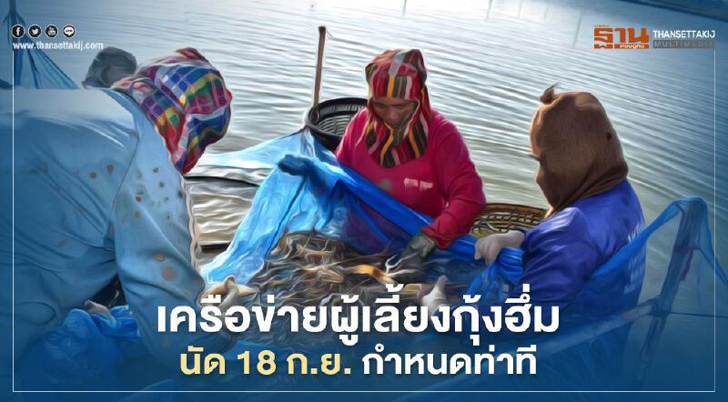 เครือข่ายผู้เลี้ยงกุ้งฮึ่ม นัด 18 ก.ย. กำหนดท่าที