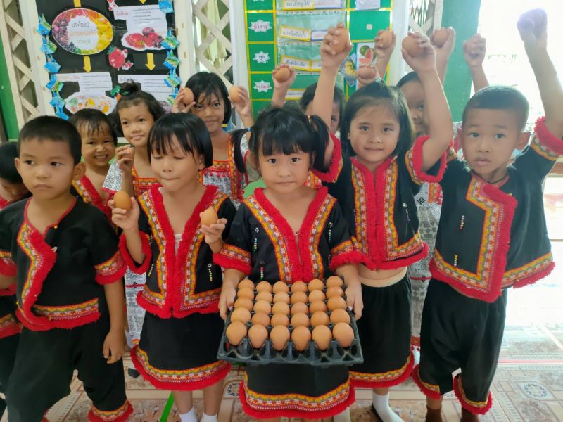 "ซีพีเอฟ"หนุนน้องชาวเขาบริโภคไข่ไก่ครบมื้อ 