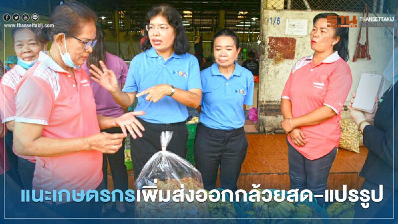 กรมเจรจาฯ แนะเกษตรกร เพิ่มส่งออกกล้วยสด-แปรรูป