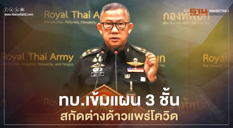 ทบ.เข้มแผน 3 ชั้น สกัดต่างด้าวแพร่โควิด ทบ.เข้มแผน 3 ชั้น สกัดต่างด้าวแพร่โควิด