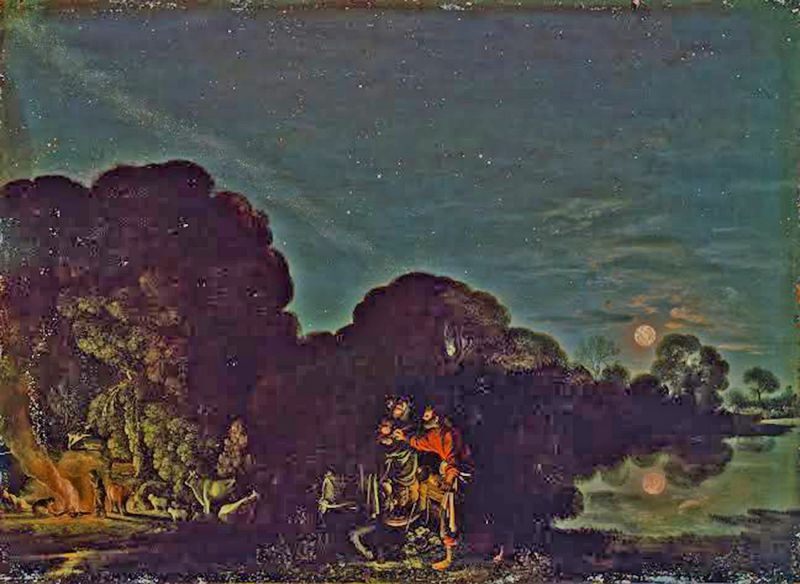 รูป The Flight into Egypt รูปนี้ เปนรูปศิลปะทรงคุณค่างดงามของเอกอัครศิลปินแอดัม เอซไชล์มเมอร์