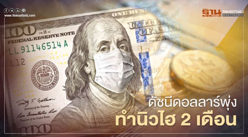 ดัชนีดอลลาร์พุ่งนิวไฮ 2 เดือน สวนทางหุ้นร่วง เหตุกังวลโควิดทุบศก.ทรุด ดัชนีดอลลาร์พุ่งนิวไฮ 2 เดือน สวนทางหุ้นร่วง เหตุกังวลโควิดทุบศก.ทรุด