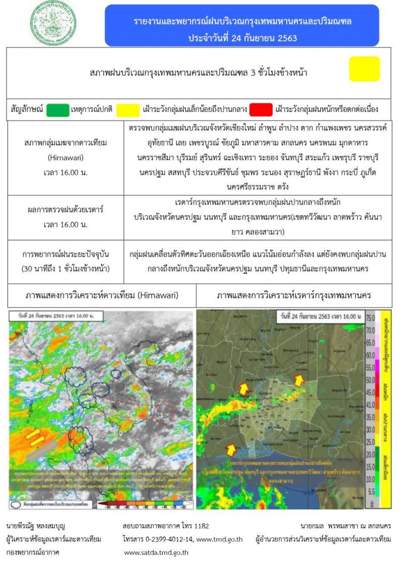 มาตามนัด! กรุงเทพ-ปริมณฑล ฝนตกแน่