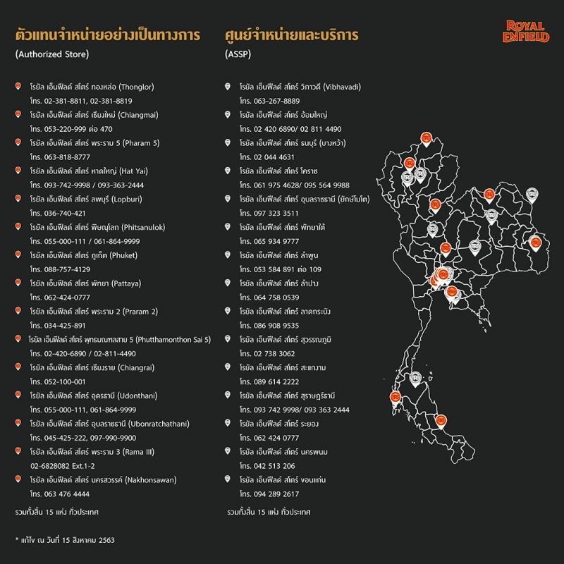 รอยัล เอนฟิลด์ ผุดโชว์รูมและศูนย์บริการใหม่ 