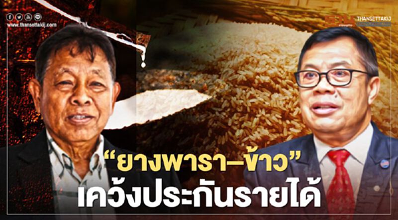 “ยางพารา–ข้าว” จี้รัฐเร่งประกันรายได้ “ยางพารา–ข้าว” จี้รัฐเร่งประกันรายได้