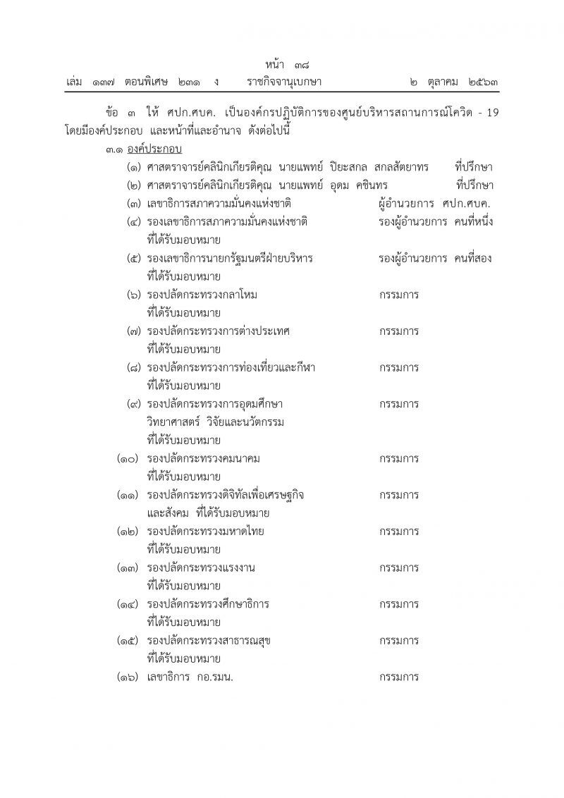 นายกฯปรับใหม่ศูนย์สู้โควิด ตั้ง“หมอปิยะสกล-หมออุดม”นั่งที่ปรึกษา