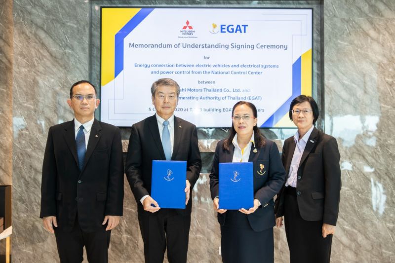 “กฟผ.” ผนึก “มิตซูบิชิ”พัฒนาแปลงพลังงานจากแบตฯ PHEV สู่ระบบไฟฟ้า