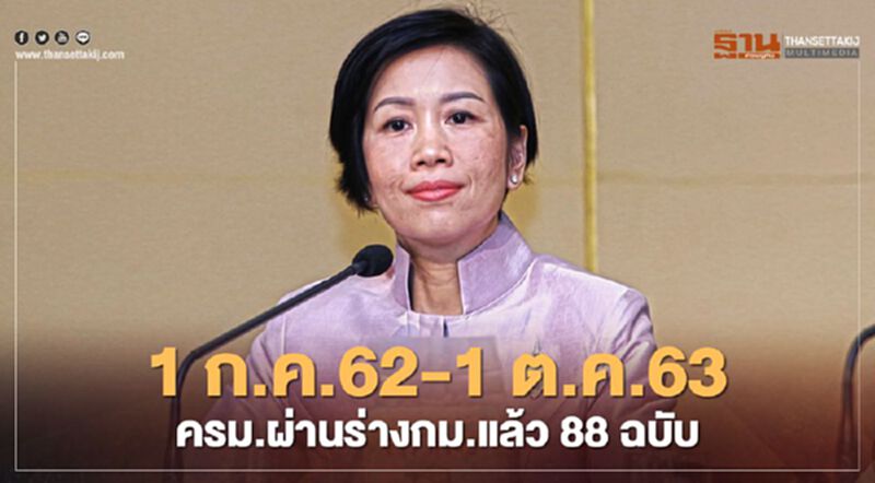 รัฐบาลโชว์ผลงานผ่านกฏหมายแล้ว 88 ฉบับในช่วงปีกว่า รัฐบาลโชว์ผลงานผ่านกฏหมายแล้ว 88 ฉบับในช่วงปีกว่า