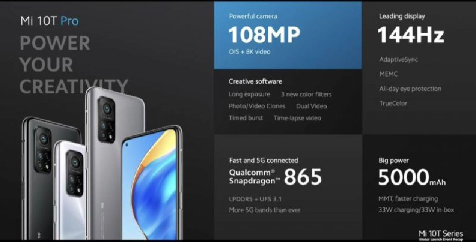 Xiaomi สเปคเทพ Mi 10T เคาะขายเริ่มต้น12,990บาท