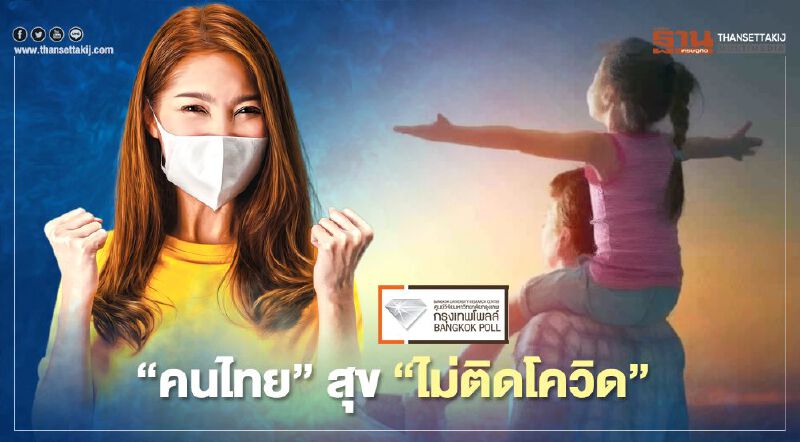 กรุงเทพโพลล์เผย"คนไทย" มีความสุข"ไม่ติดโควิด-19" ทุกข์"กลัวระบาดรอบ2"