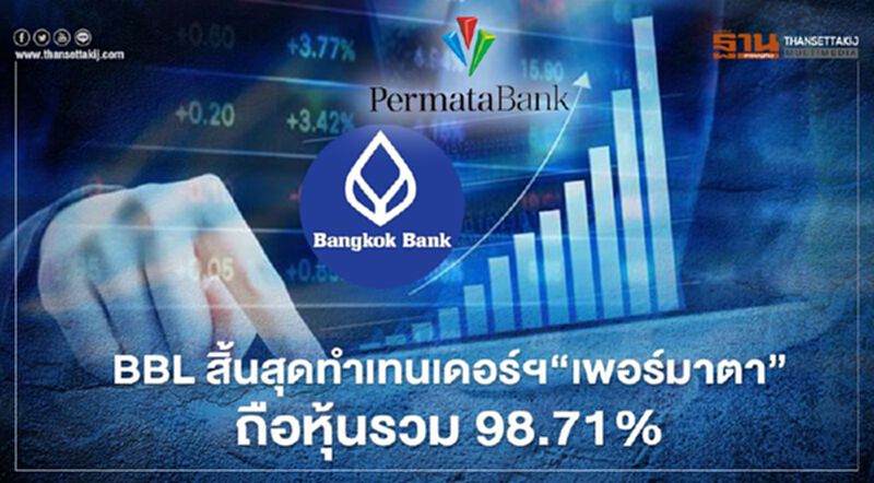 BBL สิ้นสุดการทำเทนเดอร์ฯ “เพอร์มาตา”ในอินโดฯ ได้ถือหุ้นรวม 98.71% BBL สิ้นสุดการทำเทนเดอร์ฯ “เพอร์มาตา”ในอินโดฯ ได้ถือหุ้นรวม 98.71%