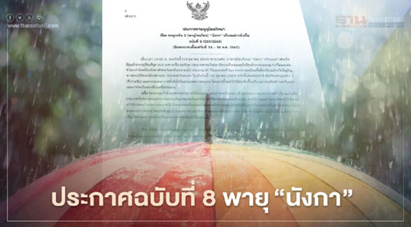 พายุโซนร้อน“นังกา” อ่อนกำลัง เหนือ อีสาน รับมือฝนเพิ่ม พายุโซนร้อน“นังกา” อ่อนกำลัง เหนือ อีสาน รับมือฝนเพิ่ม