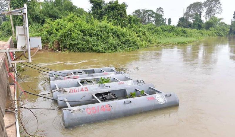 เร่งระบายน้ำจากโคราชลงแม่น้ำมูล