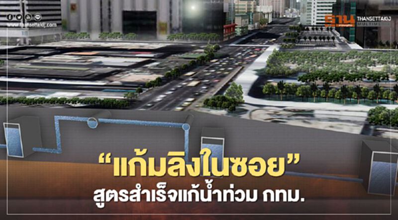 “แก้มลิงในซอย” สูตรสำเร็จแก้น้ำท่วม กทม. “แก้มลิงในซอย” สูตรสำเร็จแก้น้ำท่วม กทม.