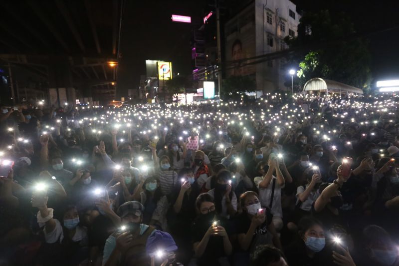 ประมวลภาพ #ม็อบ20ตุลา คณะราษฎร