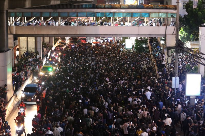 ประมวลภาพ #ม็อบ20ตุลา คณะราษฎร